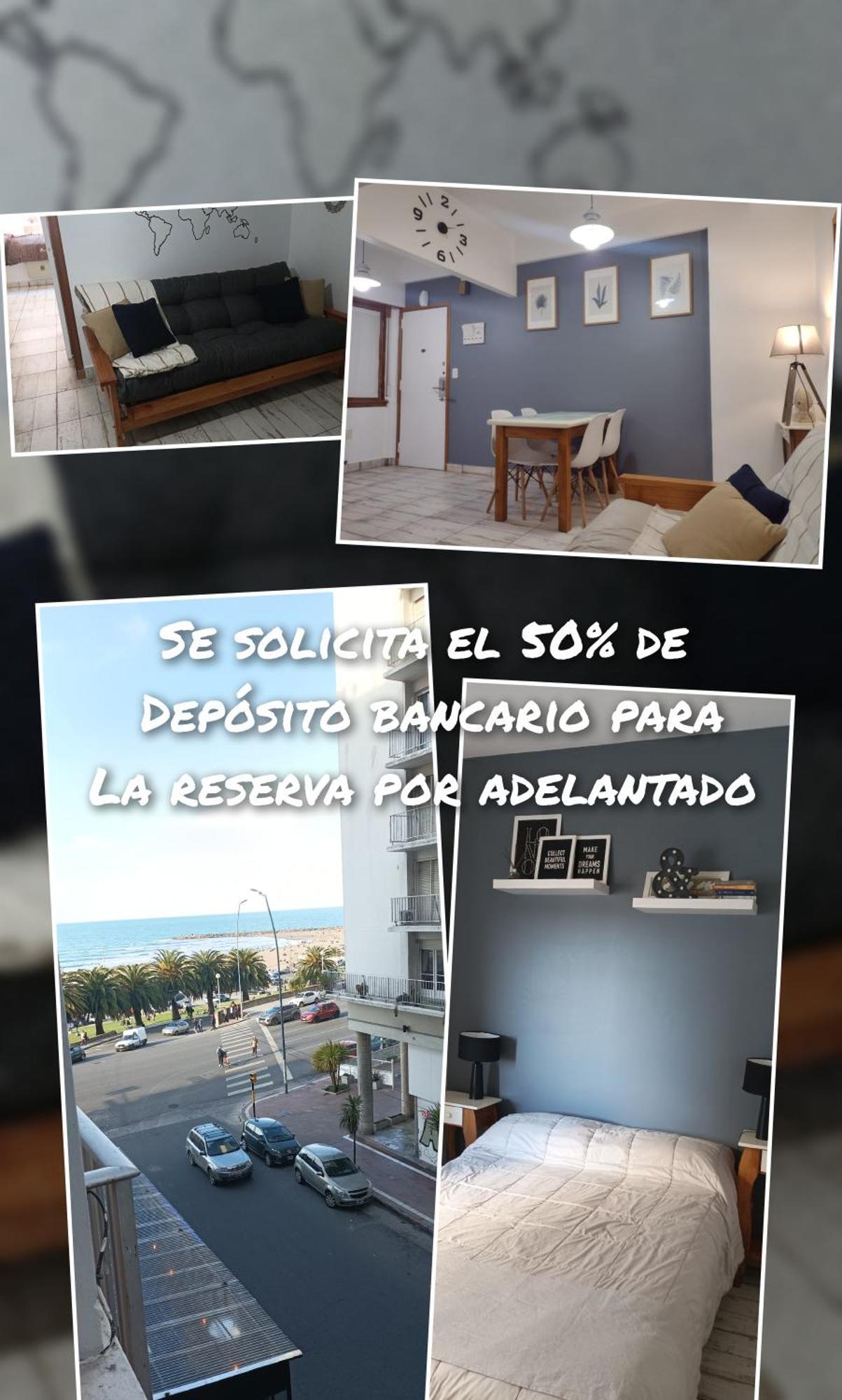 Departamento Vista Al Mar Playa Las Toscas Mar del Plata Exteriör bild